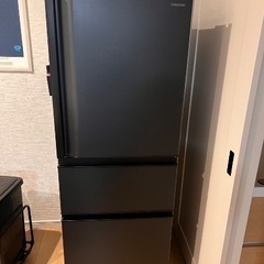 東芝 冷蔵庫 幅60㎝ 326L マットチャコール GR-T33...