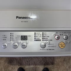 A0609 洗濯機 Panasonic パナソニック　着色汚れあり。　5キロ　2017年　の画像