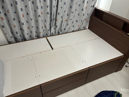 【美品】ニトリ　シングルベッド　