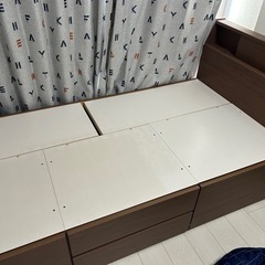 【美品】ニトリ　シングルベッド　