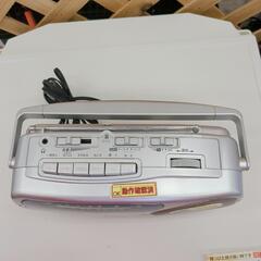 ラジカセ・カセットプレーヤー☆SAD-1203☆2009年製☆シルバーカラー、作動確認済み【浜村鹿野温泉ICから3分 買取本舗 宮本リサイクル 営業時間9～19時 定休日水曜のみ←連絡できませんm(_ _)m】の画像
