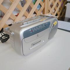 ラジカセ・カセットプレーヤー☆SAD-1203☆2009年製☆シルバーカラー、作動確認済み【浜村鹿野温泉ICから3分 買取本舗 宮本リサイクル 営業時間9～19時 定休日水曜のみ←連絡できませんm(_ _)m】の画像