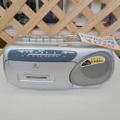 ラジカセ・カセットプレーヤー☆SAD-1203☆2009年製☆シルバーカラー、作動確認済み【浜村鹿野温泉ICから3分 買取本舗 宮本リサイクル 営業時間9～19時 定休日水曜のみ←連絡できませんm(_ _)m】の画像