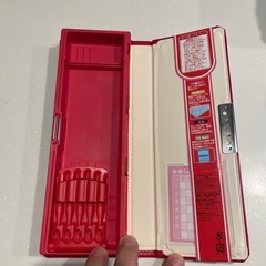 大隈カバン店　筆箱　ペンケース　赤色の画像