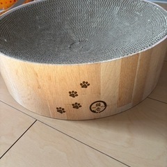 猫タワー　突っ張り木製　バリバリボウル猫壱の画像