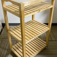 M319 IKEA  モルゲル  MOLGER  木製収納ワゴン  キッチンワゴンの画像