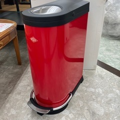 新品未使用【お持ち帰り特価】 Wesco ウェスコ ペダルビン＆プラスチックライナー 20L+16L KICK TWO レッド 109861-02 [36L /ペダル式 /2分別]［幅61cm×奥行35cm×高さ73cm]