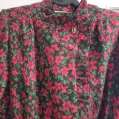 昭和レトロ　ワンピース　秋冬物　花柄の画像