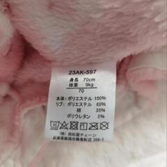 動物柄もこもこロンパース70cmの画像
