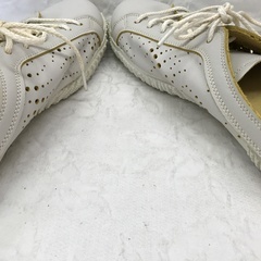 ☆ドリーム２号館☆ジモティ割/SPINGLE MOVE クロッグ スニーカー/白/L ※ひも変色ありの画像