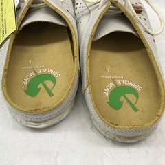 ☆ドリーム２号館☆ジモティ割/SPINGLE MOVE クロッグ スニーカー/白/L ※ひも変色ありの画像