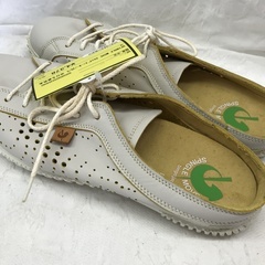 ☆ドリーム２号館☆ジモティ割/SPINGLE MOVE クロッグ スニーカー/白/L ※ひも変色ありの画像