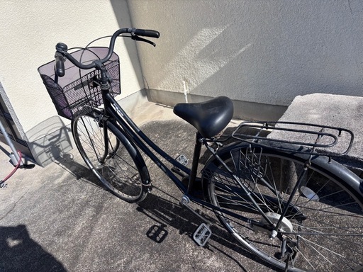 自転車　中古　黒　鍵無し　　