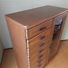中古 レトロ家具 チェスト キャビネットの画像