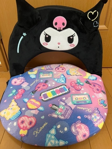 クロミ　コンパクト座椅子 サンリオ クロミ コンパクト 座椅子 Kuromi Sanrio - メルカリ