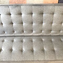 ソファーベッド グレイ W(幅)178.5×D(奥行き)80.0×H(高さ)68.5cm ※クリーニング済みの画像