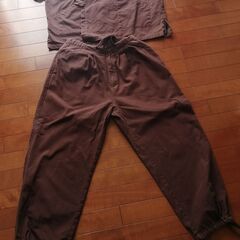 作務衣・さむえ＜中古＞上下・茶色