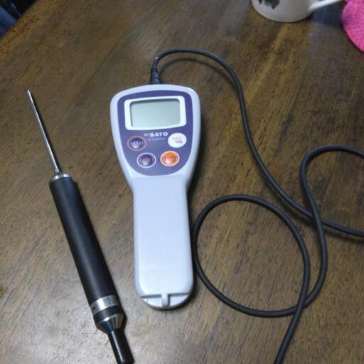 防水型デジタル温度計(芯温計)