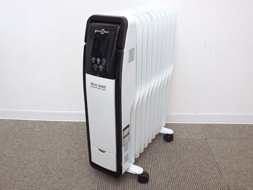 ★ 新札幌 ★ はぴねすくらぶ WING WAVE オイルヒーター 温度センサーコントロール 2015年製 暖房機器 キャスター付 / No.3051 ★