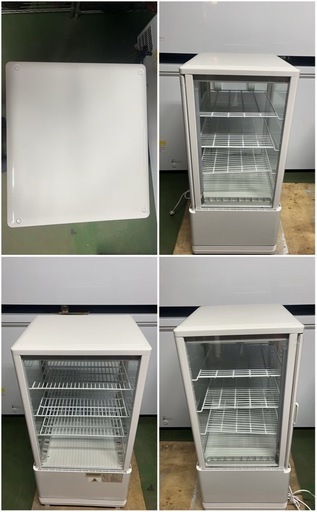 ①ヒジル4面ガラス冷蔵ショーケース 2021年 70L
