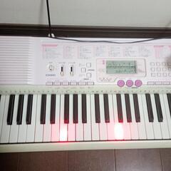 【不具合なし！！】CASIO  キーボード  ピアノ  光ナビ  マイク  譜面台  ACアダプタの画像