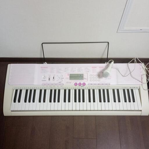 【値下げ】【不具合なし！】CASIO　光ナビ　キーボード　ピアノ　マイク