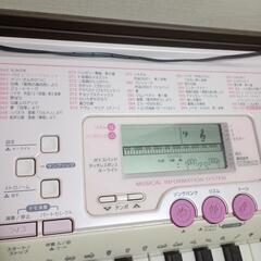 【不具合なし！！】CASIO  キーボード  ピアノ  光ナビ  マイク  譜面台  ACアダプタの画像