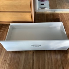 【2/2までで破棄します】ホワイト　ベッド下収納 タイヤ付き　　