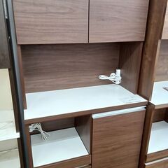 ★ジモティ割あり★  レンジボード 木目調 H181×D45×W90 クリーニング済み MT3402