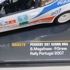 ixo 1/43 プジョー 207 S2000 ＃63 ラリーポルトガル 2007年☆ 札幌市 豊平区 平岸の画像