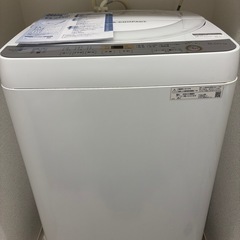 SHARP全自動洗濯機2019年製6kg　ES-GE6C良品の画像