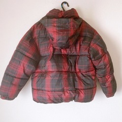 新品未使用タグ付き　Zara Kids 撥水チェック柄ダウンコート 11/12の画像