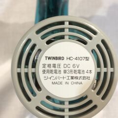 ☆484☆ミニクリーナー TWINBIRD HC-4107 PCシリーズ 掃除機　ミニサイズ ノズル付き パソコン掃除機　動作品の画像
