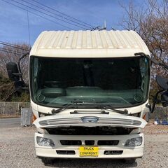 (弊社在庫管理番号:0626)H25年式　日野　レンジャー　ミキサー車　増トン　カヤバ製　8.9立米　11.1トン積載　ドラム型式M45B　フロア6MT　280馬力　ベッド付き　ETCの画像
