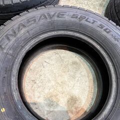 8-9分山! ダンロップ ENASAVE SPLT 50 M エナセーブ 225/75R16 118/116N LT 2022年製 トラック 16インチタイヤ 6本セット リサイクルショップ札幌 買取本舗 T-1675 丘の画像