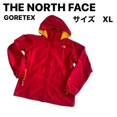 ノースフェイス   GORETEX XL 登山　赤　アウトドア　...