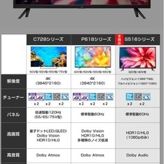 TCL  32V  32S516Eの画像