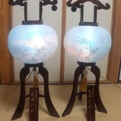 中古　盆提灯（大内行燈）セット