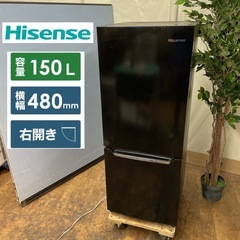 R334 ☀️ Hisense 冷蔵庫 (150L) 2ドア 18年製 HR-D15CB ⭐ 動作確認済 ⭐ クリーニング済