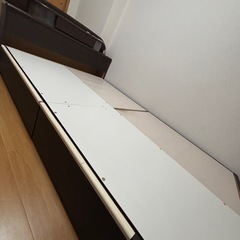 お値下げ可⭕️セミダブル 収納付き ベッドフレーム