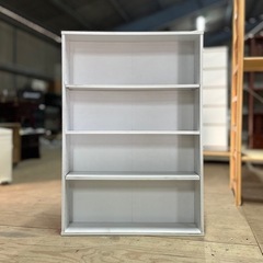本棚　白　木製　棚　収納　CD ラック