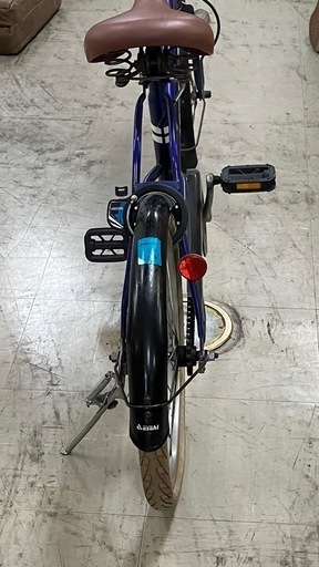 K2501-093 ASAHI 20インチ 自転車 前カゴ付き ミニベロ APRES MIDI 前後ブレーキ， ライト動作確認済み 空気少なめ 店頭では空気を入れることはできません。 キズ 汚れ さびあり