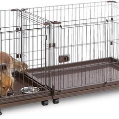 犬・猫用ケージ アイリスオーヤマ コンビネーションサークル トイ...