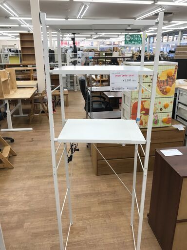 ★ジモティ割あり★  スチールラック ホワイト H170×W60×D40 クリーニング済み KJ7606