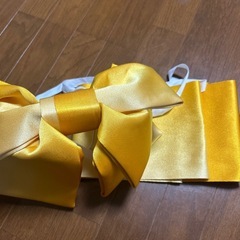 浴衣　帯　黄色の画像