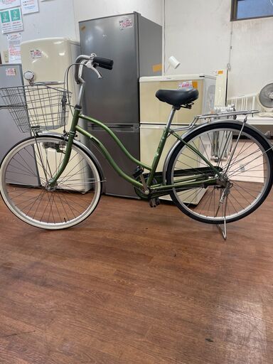 リサイクルショップどりーむ天保山店　No1535 自転車　シティサイクル　２６インチ　LEDライト付き♪　シンプルで乗りやすい　状態きれいです