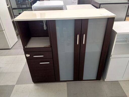 ★ジモティ割あり★ ニトリ レンジ台 ブラウン H115×D40×W119.5 クリーニング済み TC2521