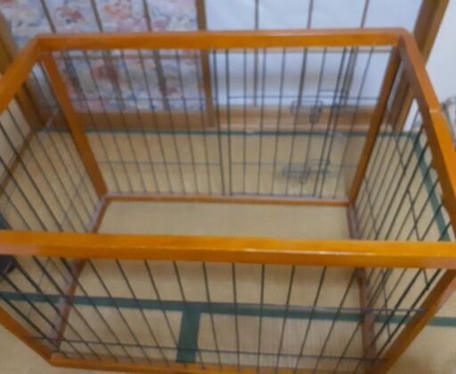 木製枠ペットゲージ