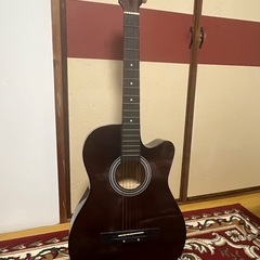 アコースティックギター(カッタウェイ/ブラウン) 初心者モデル アコギ