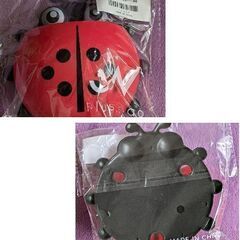 大きめ吸盤付き/歯ブラシホルダー（新品）レッドの画像